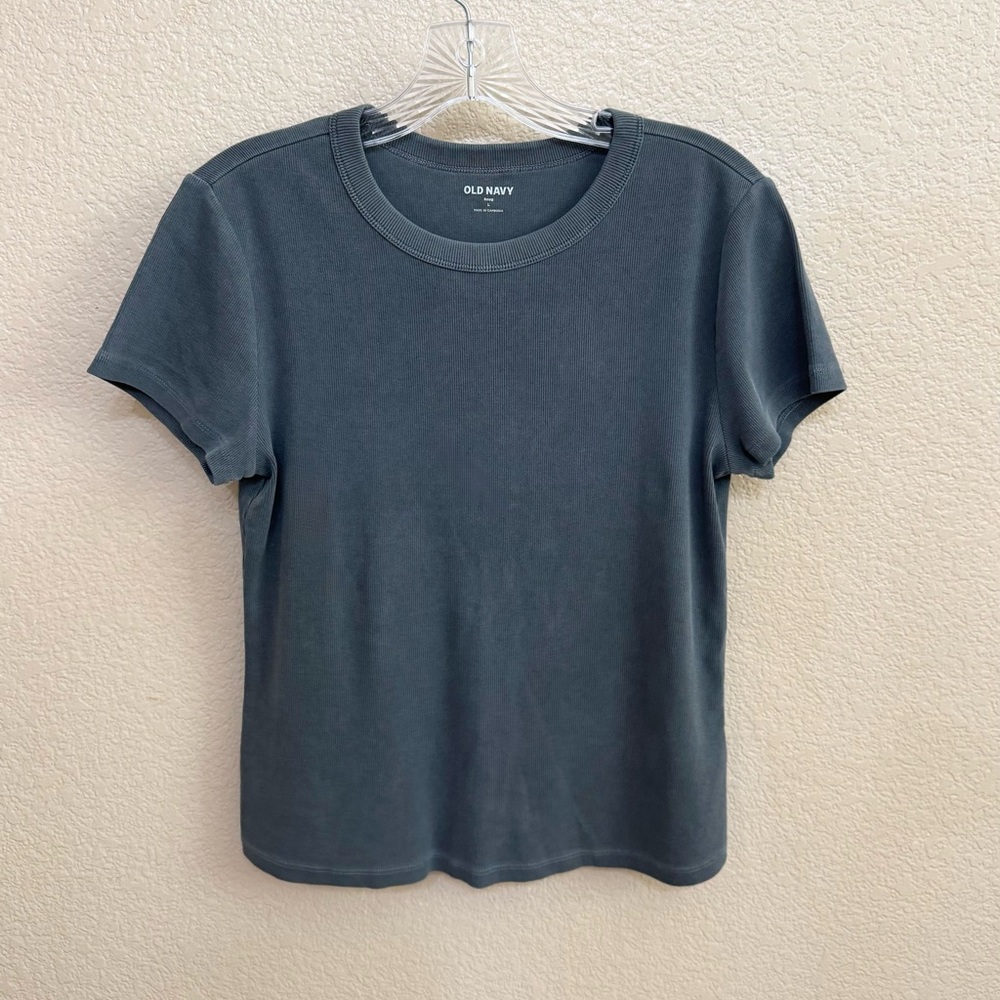 Old Navy Women's Charcoal Short Sleeve Tee